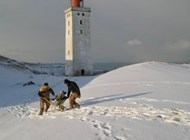 Sne og bakker gør fremkommeligheden lidt sværere.